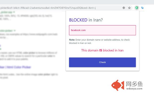 BlockedInIran插件截图
