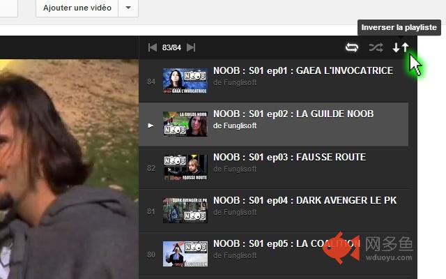 Reverse Youtube Playlist插件截图