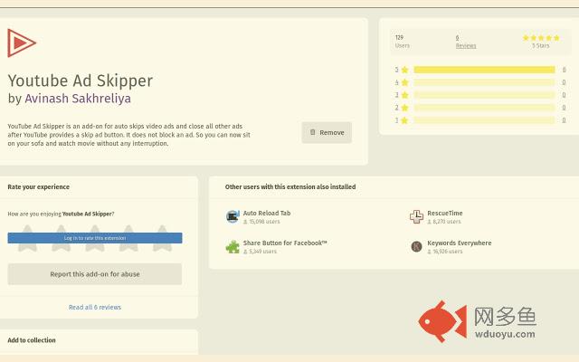 Youtube Ad Skipper插件截图