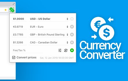 Currency Converter插件截图