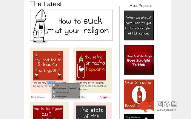 Select & translate - context menu插件截图