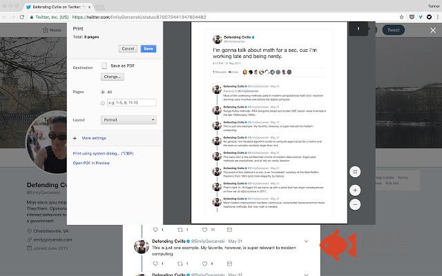 Twitter Print Styles插件截图
