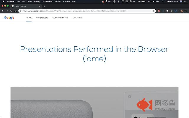 Chrome Presentation Mode插件截图