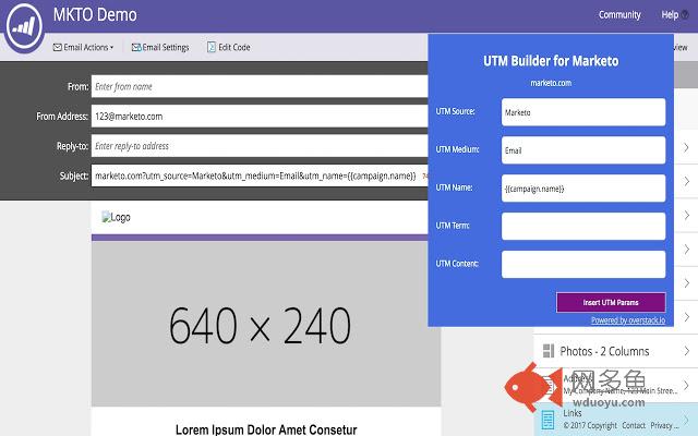 UTM Builder for Marketo插件截图