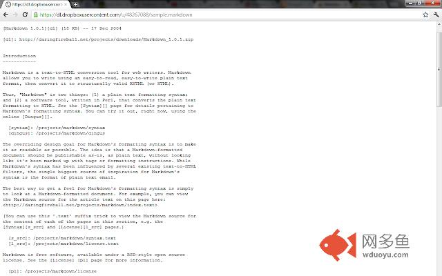 Markdown document renderer插件截图