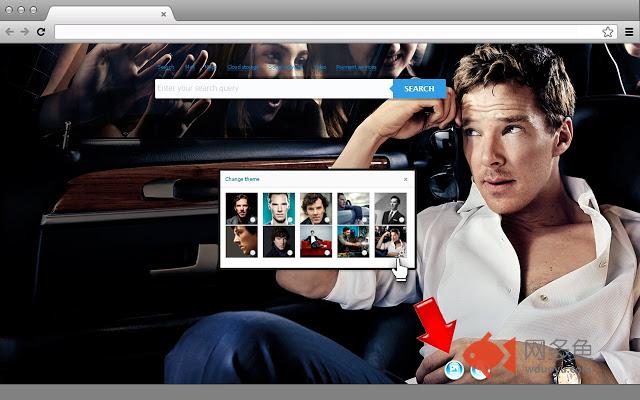 Benedict Cumberbatch New Tab page