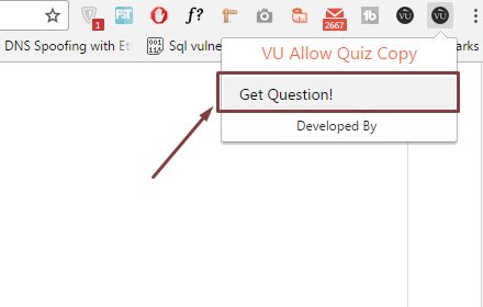 VU Allow Quiz Copy插件截图