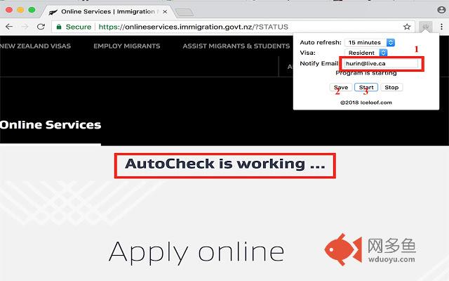 NZ VISA AutoCheck插件截图