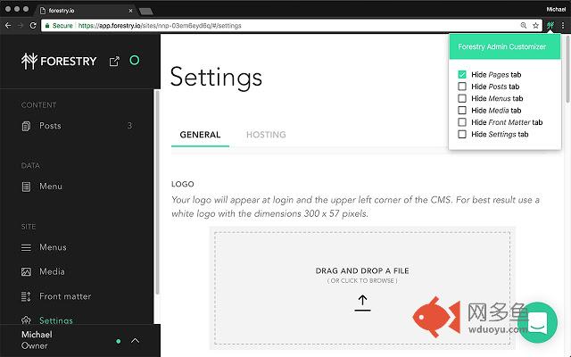 Forestry Admin Customizer