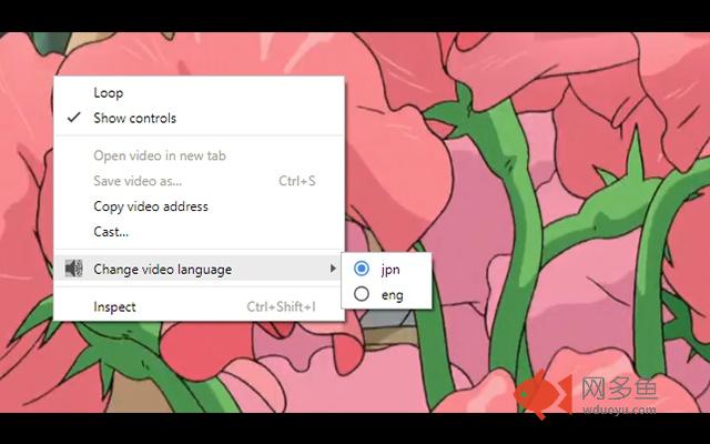 Multi-language Audio Select for Videos
