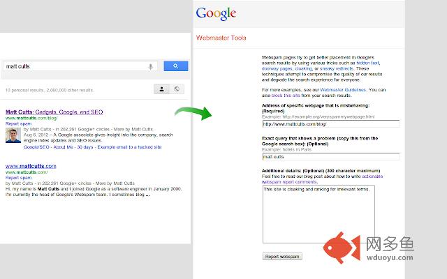 Google Webspam Report (by Google)插件截图