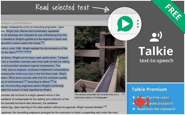 Talkie: FREE text-to-speech, many languages!
