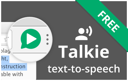 Talkie: FREE text-to-speech, many languages!插件截图