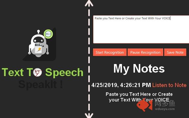Text To Speech Note