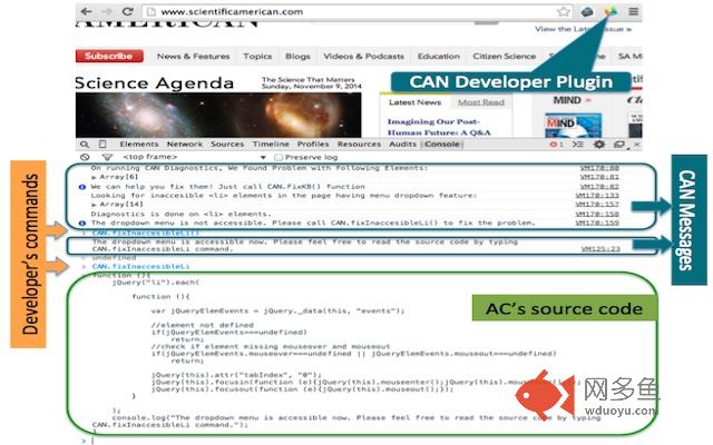 Developer Accessibility Tool 插件截图
