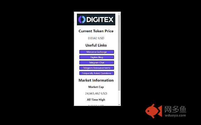 Digitex Futures Tracker