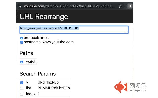 URL Rearrange插件截图