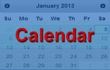 Calendar插件截图