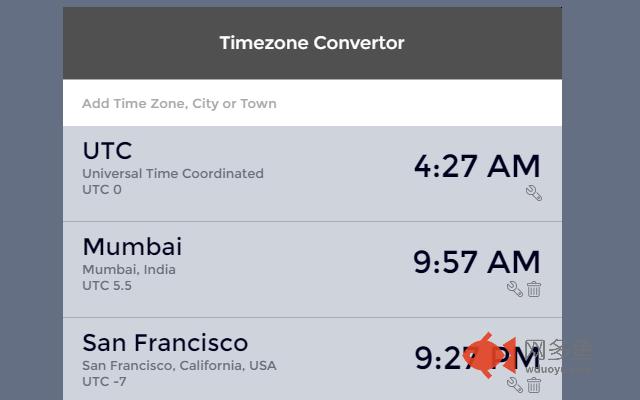 Timezone Convertor