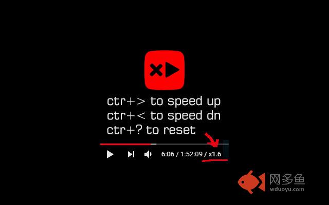 Youtube speed control插件截图