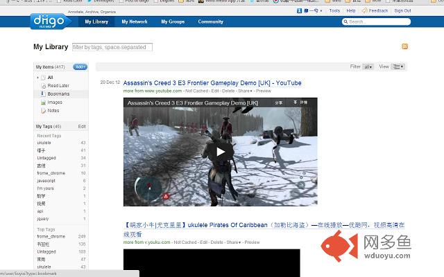 DiigoLibrary插件截图