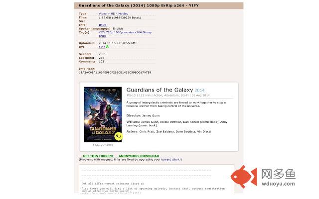 The PirateBay Imdb Plugin插件截图