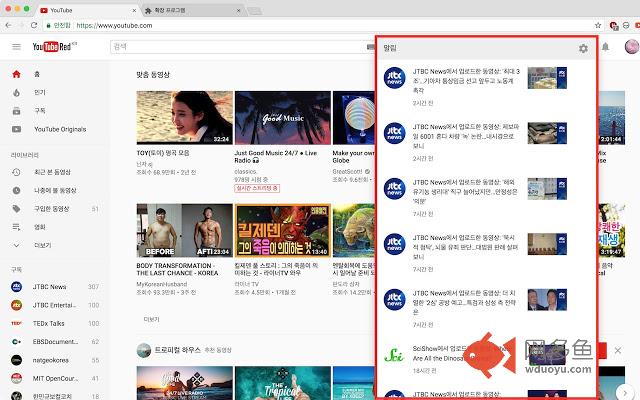 YouTube Large Notification插件截图