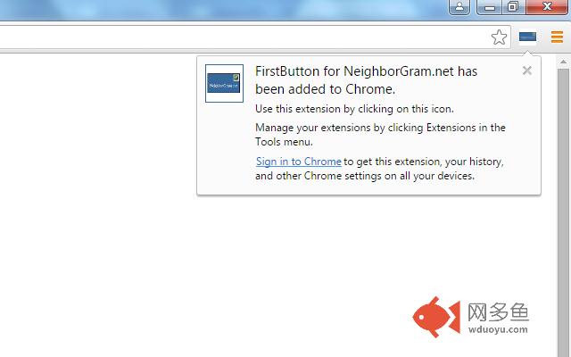 FirstButton for NeighborGram