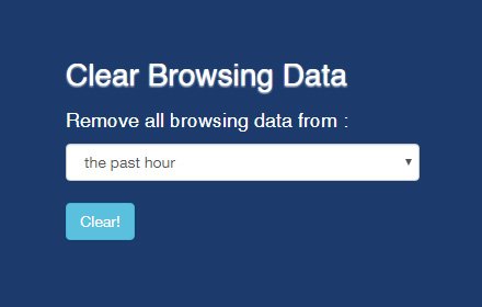 Clear Browsing Data插件截图