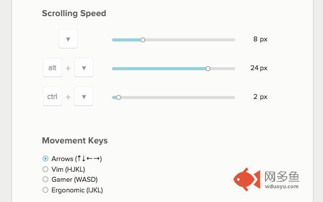 Smooth Key Scroll