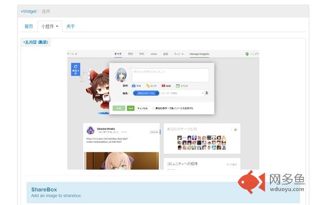 +Widget插件截图