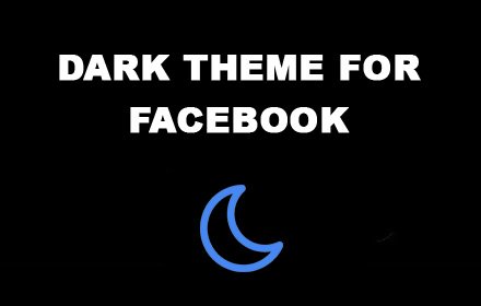 Black theme for Facebook插件截图