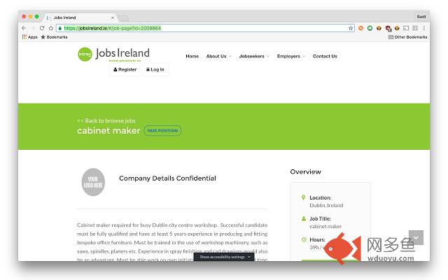 Jobs Ireland Bookmarker插件截图