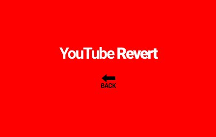YouTube Revert插件截图
