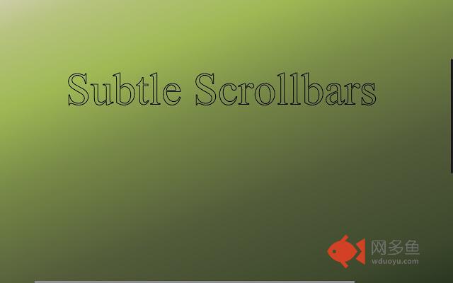 Subtle Scrollbars插件截图