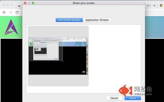 Wiztute Screen Sharing插件截图