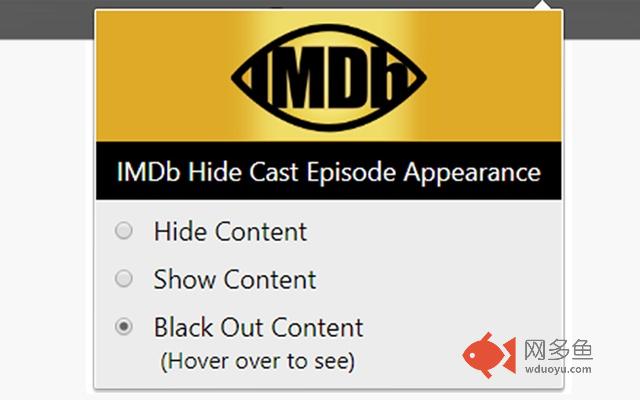 IMDb Hide Cast Episode Appearance