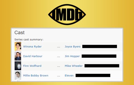 IMDb Hide Cast Episode Appearance插件截图