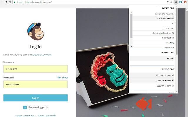mail-chimp extension插件截图