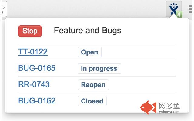 JIRA watcher插件截图