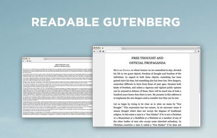 Readable Project Gutenberg插件截图