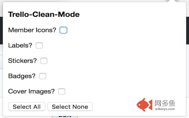 Trello Clean Mode插件截图