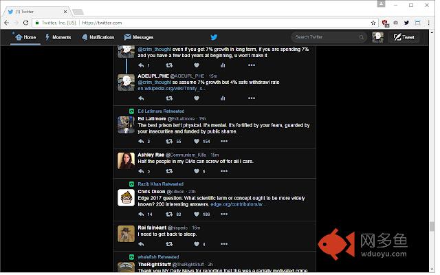 Twitter Web - Dark Mode (Black)插件截图
