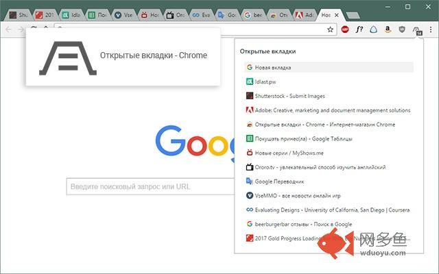Открытые вкладки - Chrome插件截图