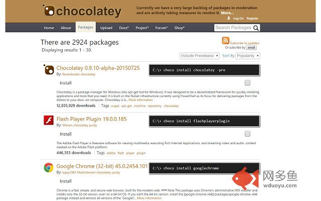 Chocolatey Chrome Extension插件截图