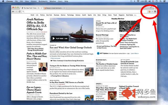 Reopen closed tab Button™