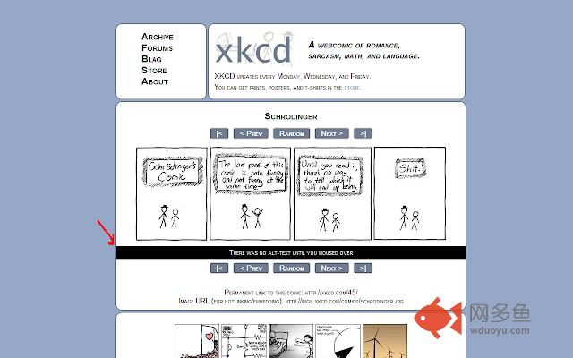 xkcd Hover Text