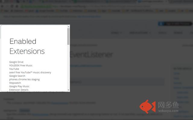 Enabled Extensions 插件截图