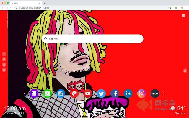 说唱歌手 新标签页 高清音乐 流行壁纸 主题插件截图
