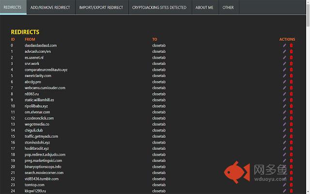 Easy Redirect && prevent Cryptojacking